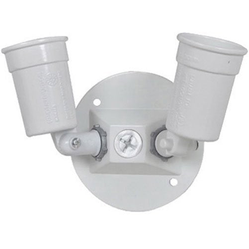 Master Electrician LC23N-W Weatherproof Double Lamp Holder with 4-Inch Round Cover