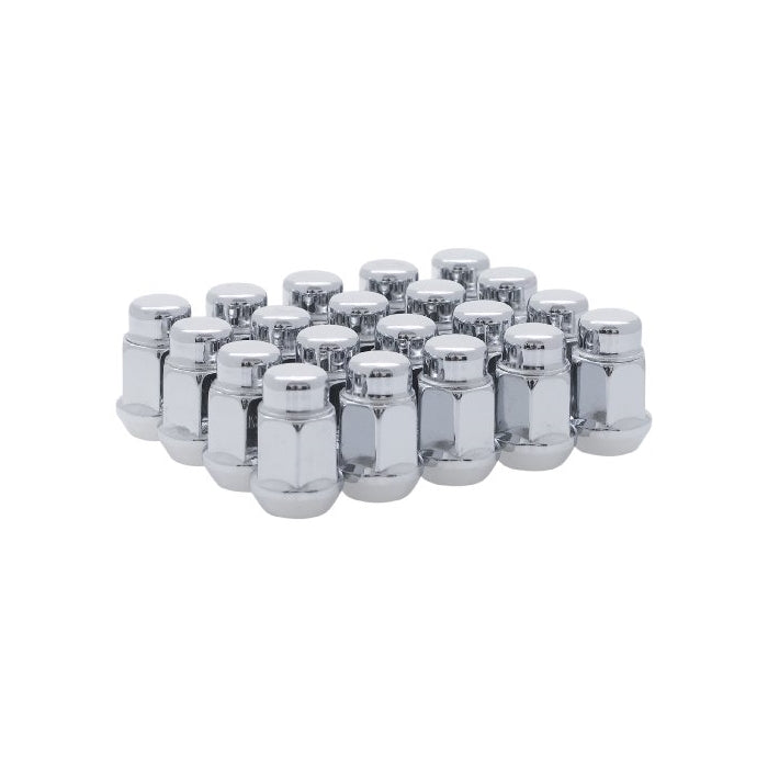 White Knight 1704S-20AM Chrome Finish 1/2"-20 Thread Size Bulge Acorn Lug Nut, (Pack of 20)
