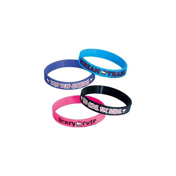 American Greetings Monster High Rubber Bracelets Party Favors (4 Count)