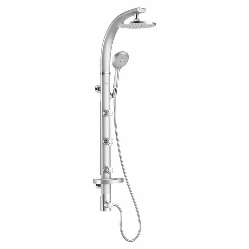 Pulse 1017-S Bonzai Shower Spa with Silver, Silver
