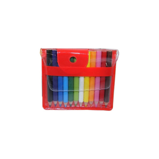 BC USA 12 Mini Colored Pencils in Handy Pouch