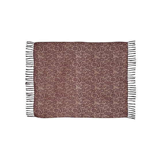 VHC Brands Berkeley Chenille Jacquard Woven Throw 60x50