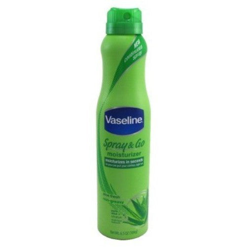 Vaseline Spray and Go Moisturizer, Aloe Soothe, 6.5 Ounce, 1 Pack