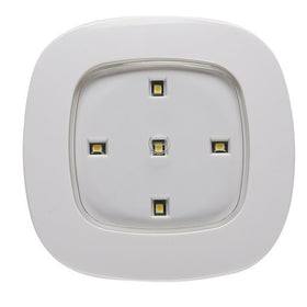 Light It! By Fulcrum 30020-308, Remote Control Compatible 5 LED Wireless Ceiling Light, 4 Inch, White