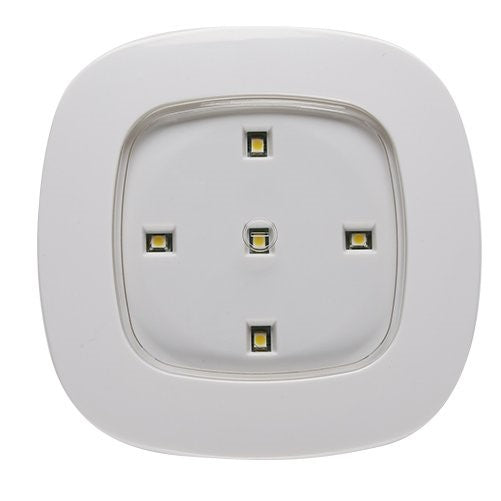 Light It! By Fulcrum 30020-308, Remote Control Compatible 5 LED Wireless Ceiling Light, 4 Inch, White