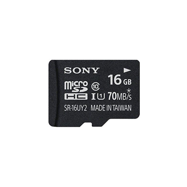 Sony 16GB Class 10 UHS-1 Micro SDHC up to 70MB/s Memory Card (SR16UY2A/TQ)[NEWEST VERSION]