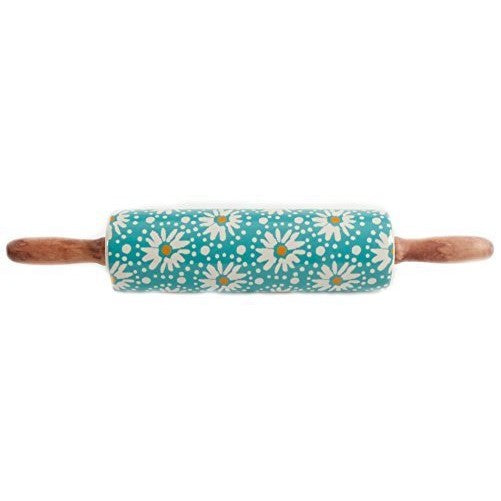 The Pioneer Woman Flea Market Floral Decal Rolling Pin with Wood Handle