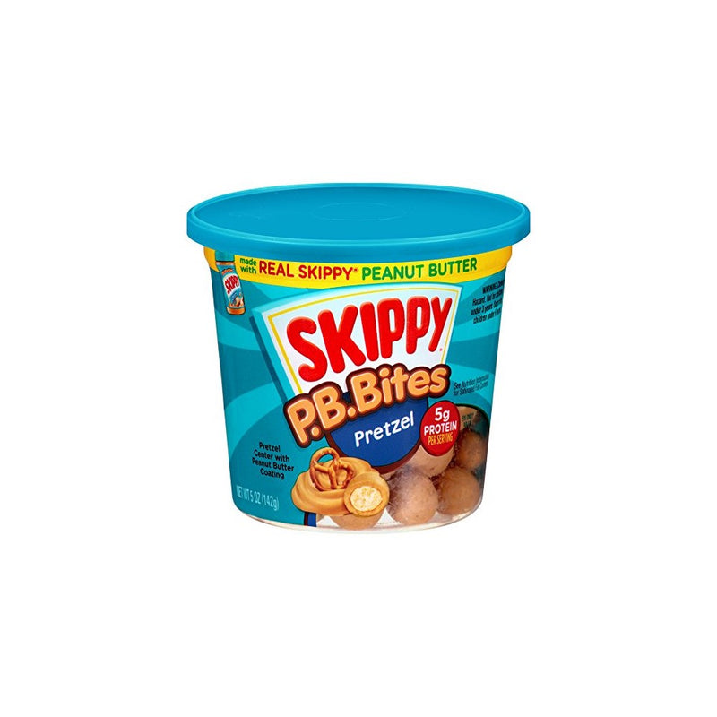 Skippy Regular Creamy Peanut Butter Pretzel, 5 Ounce