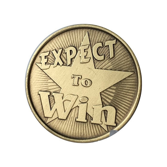 Expect To Win You Can Achieve Your Dreams Bronze Challenge Medallion Token