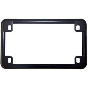 Chris Products 0610 Black Chrome Finish Motorcycle License Plate Frame