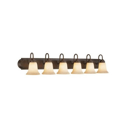 Millennium 4086-RBZ Six Light Vanity with Bronze Finish