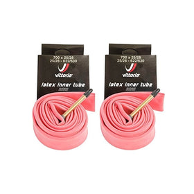 Vittoria Latex Tube 700x25/28 LV51 Presta Valve - PAIR (2 TUBES)