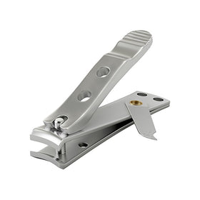 Kohm WHS-440L Toenail Clipper for Thick Nails 4mm Wide Jaw, Curved Blades, Swing Out Nail File , Heavy-Duty, Premium Quality.