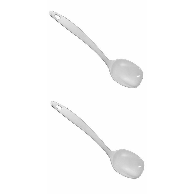 11 White Melamine Basting Spoon (2-Pack)