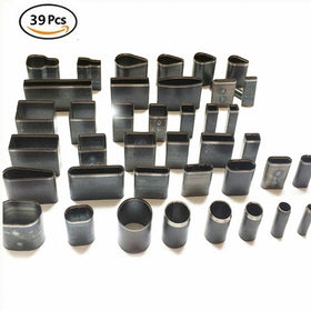 Leather Cutting Tool, Vivian 39 Shape Style Hole Hollow Cutter Punch Kit Leather Craft DIY Set for Handmade