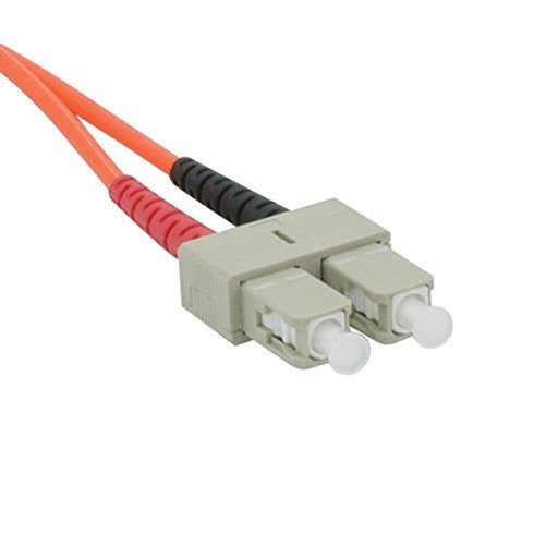 C2G/Cables to Go 09167 SC-SC 62.5/125 OM1 Duplex Multimode PVC Fiber Optic Cable, Orange (10 Meter/32.80 Feet)