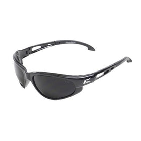 Edge Eyewear SW116 Dakura Safety Glasses, Black with Smoke Lens