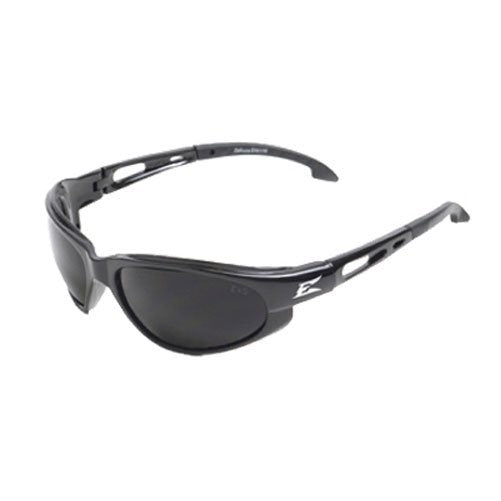 Edge Eyewear SW116 Dakura Safety Glasses, Black with Smoke Lens
