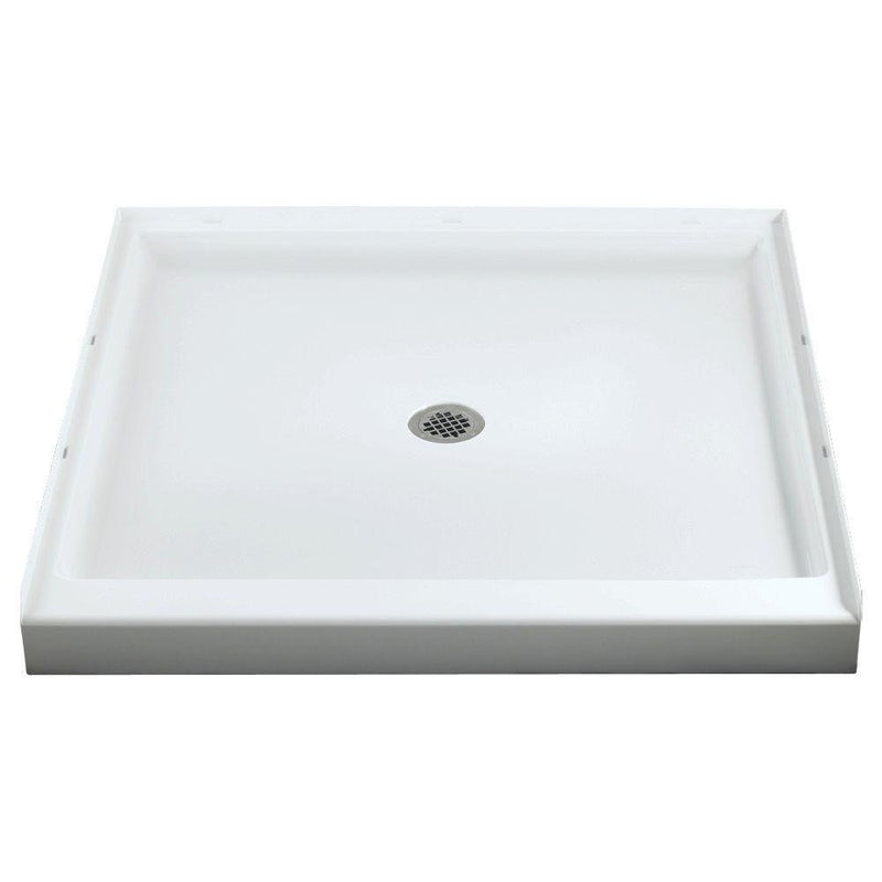 Sterling/Vikrell Ensemble 36-Inch Shower Base, White, High Gloss #72101100-0