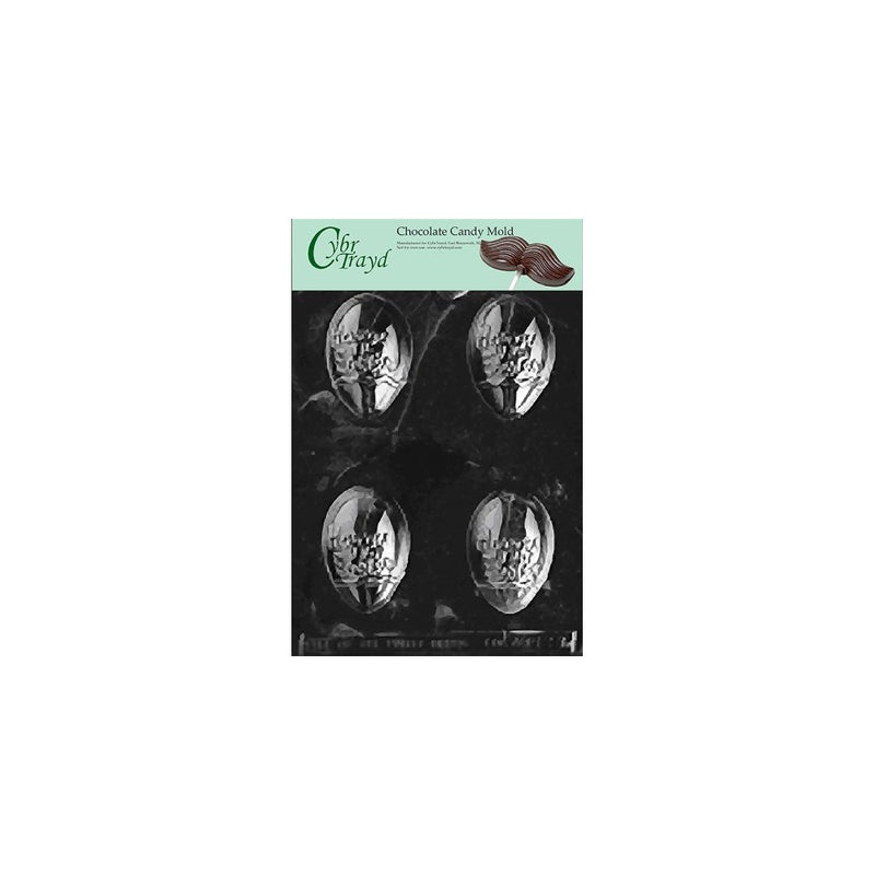 Cybrtrayd Life of the Party E091 Happy Easter Egg Chocolate Candy Mold in Sealed Protective Poly Bag Imprinted with Copyrighted Cybrtrayd Molding Instructions