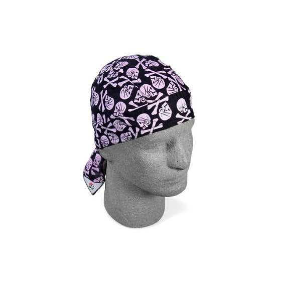 ZANheadgear Flydanna 100 Percentage Cotton Henry Every Skull Bandanna (Pink)