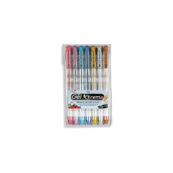 Yasutomo GX1007 Gel Xtreme Metallic Pens, Package of 7