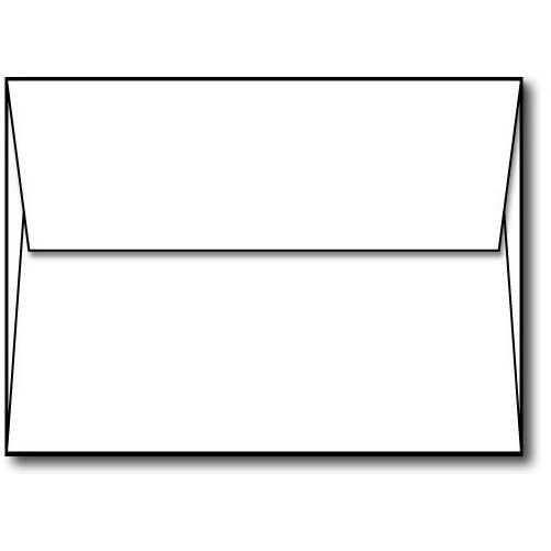 Bright White A6 Envelopes (4 3/4" x 6 1/2") - 100 Envelopes - Desktop Publishing Supplies Brand Envelopes