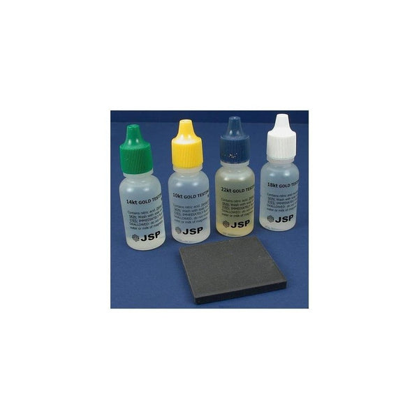 10K, 14K, 18K, 22K Gold and Silver Test Acid Economy Test Stone and Basic Instructions Kit Tools