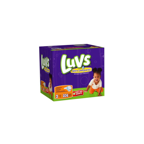 Luvs With Ultra Leakguards Size 3 Diapers 204 Count