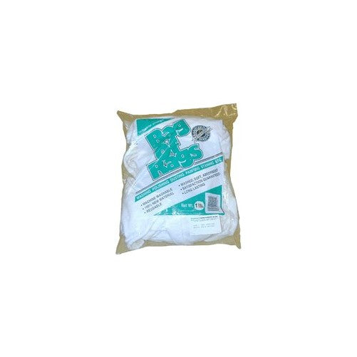 980.1651 1lb New White Rags (44001)