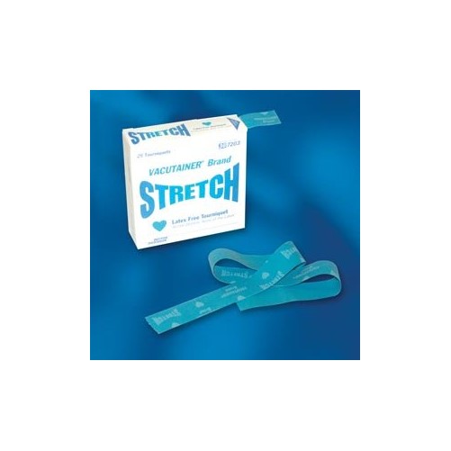 BD VACUTAINER STRETCH LATEX-FREE TOURNIQUETS, 25/BX