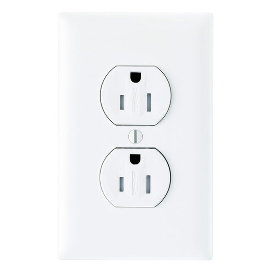 Legrand - Pass & Seymour 3232TRWRWCC8 Weather Resistant Duplex Receptacle 15-Amp/125-volt, White
