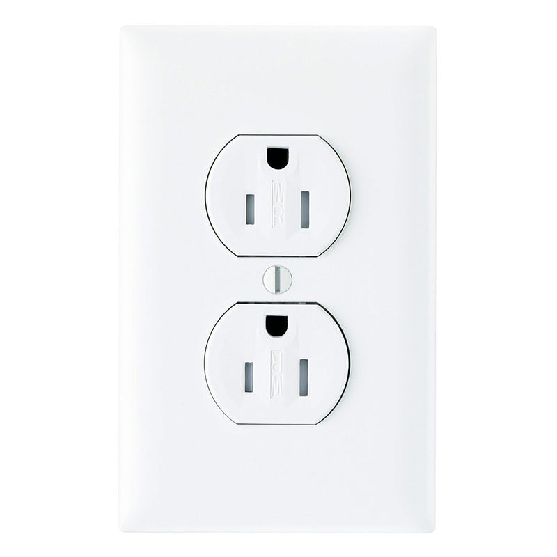 Legrand - Pass & Seymour 3232TRWRWCC8 Weather Resistant Duplex Receptacle 15-Amp/125-volt, White