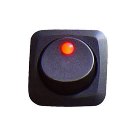 Keep It Clean SW16R Red 25 Amp/12V Square Framed LED Rocker Switch