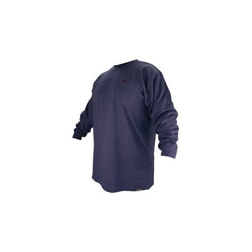 Revco FTL6-NVY Navy Blue Flame Resistant Cotton Long-sleeve T-Shirt, X-Large