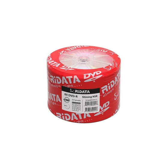 50 Ritek Ridata 8X DVD-R 4.7GB Shiny Silver