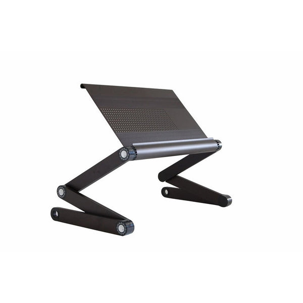 Uncaged Ergonomics - WorkEZ Executive Adjustable Height & Angle Ergonomic Aluminum Laptop Cooling Stand, Multifunctional Lap Desk, Folding Portable Reading & Monitor Riser