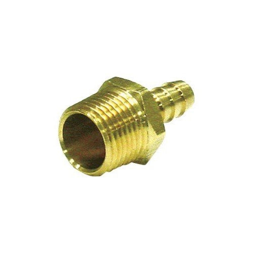 Jmf Hose Barb 1 " Hose Barb X 3/4 " Mpt Yellow Brass 150 Psi Lead Free