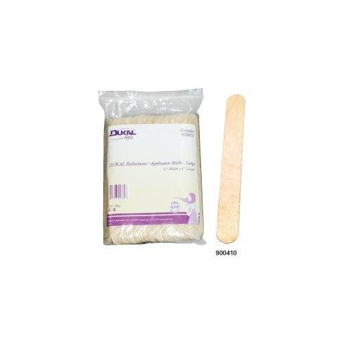 DUKAL Reflections Wax-Body Treatment Applicator Sticks (3/4"Width x 6"Length) - 100 count