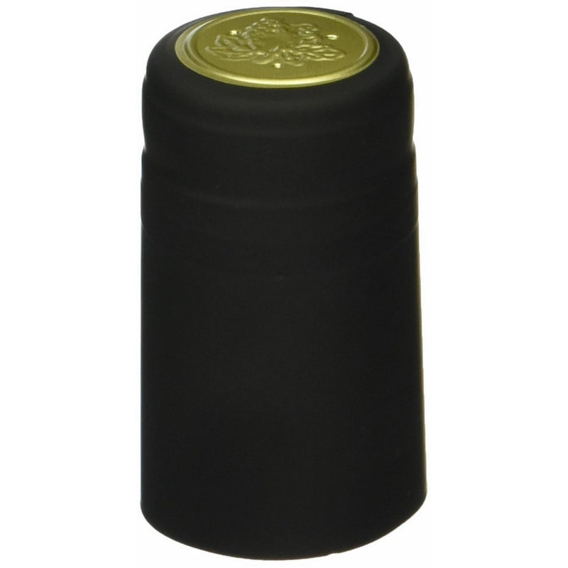 30 Black PVC Shrink Capsules