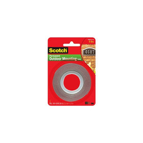 3M 76274 Scotch Exterior Mounting Tape, 1" x 60" 2 Pack