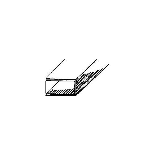 K&S Metal Rectangular Tube 3/32" X 3/16" X 12" L Brass Carded