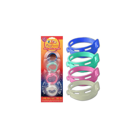 BugBand Insect Repelling Bands Multi Pack -- 4 Bands