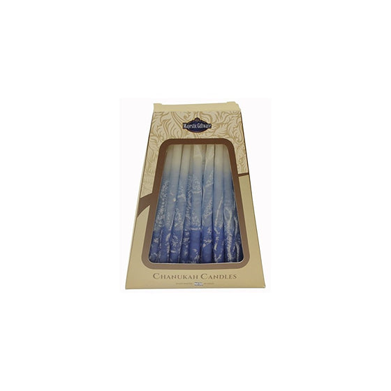 Majestic Giftware SC-CP18 Safed Handcrafted Hanukkah Candles, 6-Inch, Blue/White, 45-Pack