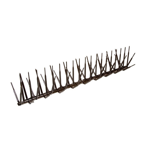 Bird B Gone BBG2000-7BRN/10 Plastic Bird Spike, 10-Feet by 7-Inch, Brown