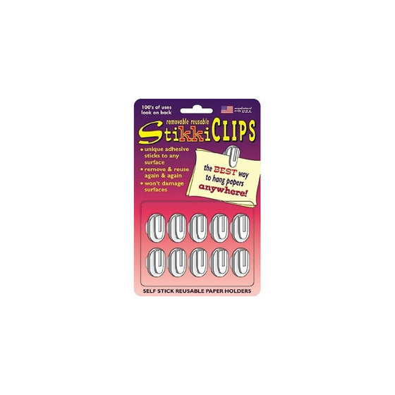 Stikki Works White Clips 20 per Pack Teacher Classroom Aid