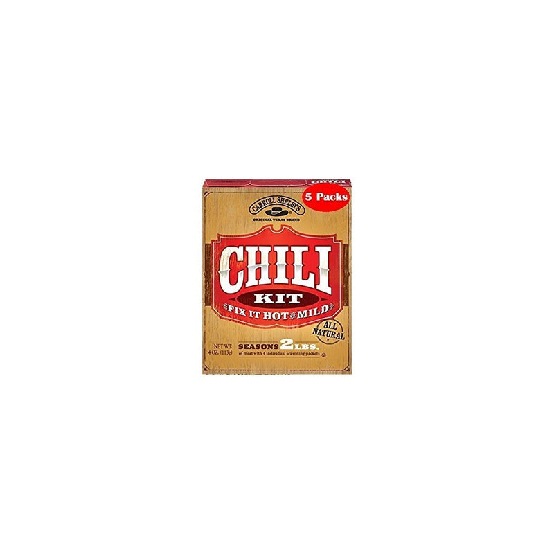 Carroll Shelbys Chili Kit 4 Oz Pack of 5