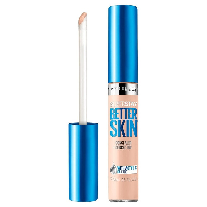 Maybelline New York Superstay Better Skin Concealer, Light/Medium, 0.25 Fluid Ounce