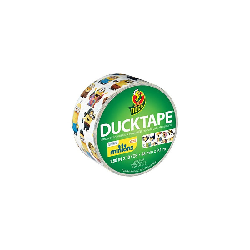Duck Brand 284081 Licensed Duct Tape, Minions, 1.88 Inches x 10 Yards, Single Roll