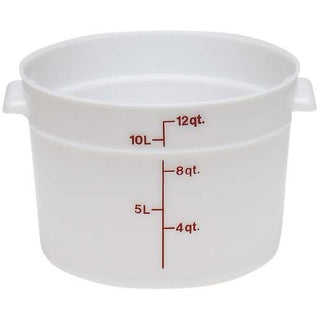 Cambro RFSCW12135 Round Storage Container, 12 Quart Capacity, Clear